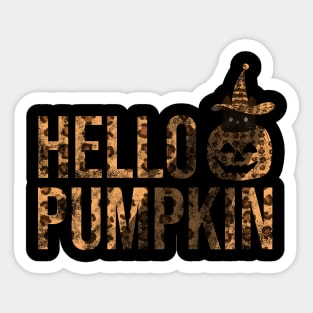 Vintage Hello Pumpkin Sticker